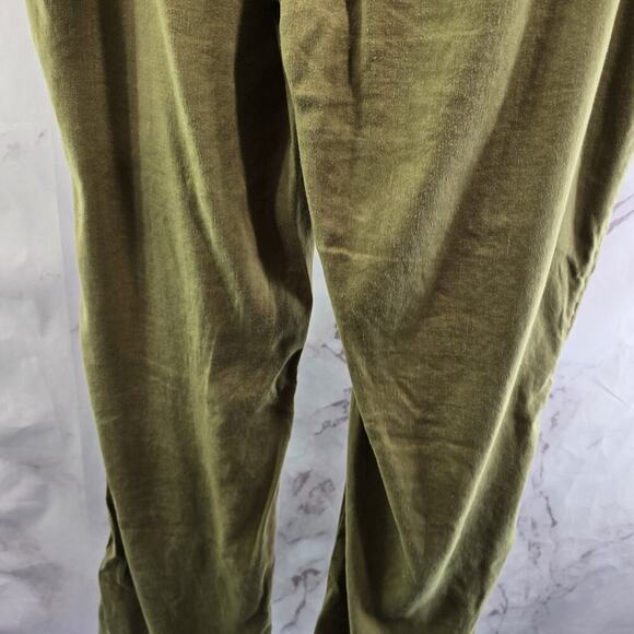 Cabi Pants Womens 14 Green Linen Wide Leg High Rise Charlie Trouser 5314R - Picture 6 of 10